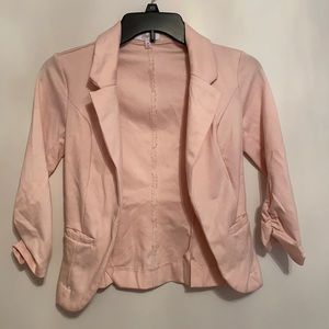 Candies xsmall 3/4 sleeve light pink blazer.